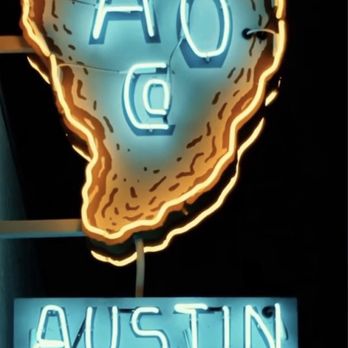 Austin Oyster Co. - Cool signage - Seafood Near Me - Austin, Texas Austin Oyster Co. - Cool signage - Seafood Near Me - Austin, Texas