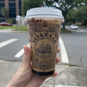 Savannah Coffee Roasters - Honey cinnamon oat milk latte - Coffee & Tea Near Me - Savannah, Georgia