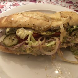 Penn Station East Coast Subs - Customized grilled veggie on white
