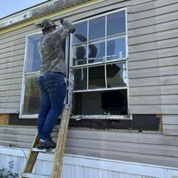 Window replacement- removal phase