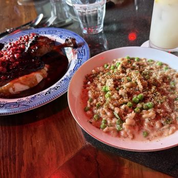 Fet-Fisk - Roast half chicken (left) and spaetzle (right) - Desserts Near Me - Pittsburgh, Pennsylvania
