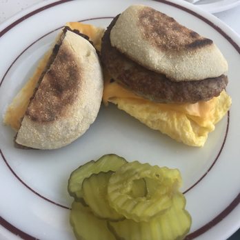 Harold's Koffee House - Sausage breakfast sandwich (with scrambled egg instead of fried) - Breakfast & Brunch Near Me - Omaha, Nebraska Harold's Koffee House - Sausage breakfast sandwich (with scrambled egg instead of fried) - Breakfast & Brunch Near Me - Omaha, Nebraska