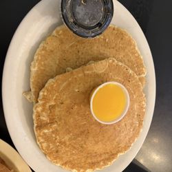 Copper Kettle Cafe - Two pancakes very big!
