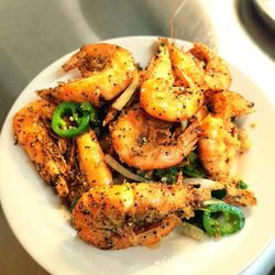 Rice N Spice - 1lb Salt and Pepper Shrimp served with a side of aromatic Jasmine rice.