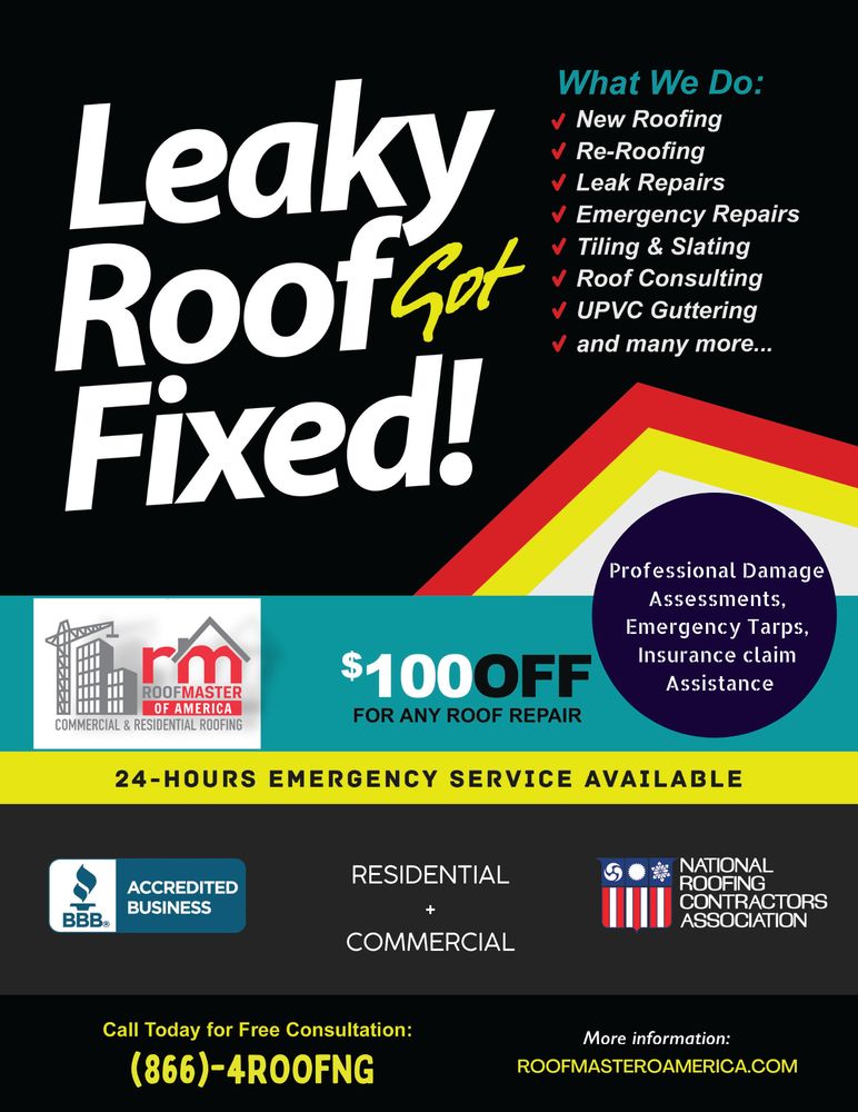 Slide of Roof Master of America