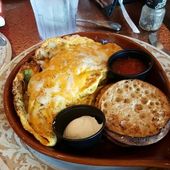Another Broken Egg Cafe - "Hey Lucy " omelette is a Mexican style omelette I could not finish. Very delicious. - Breakfast & Brunch Near Me - Dunwoody, Georgia
