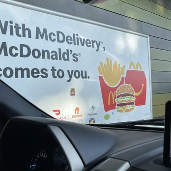 McDonald's - a mcdonald's drive thru sign - Fast Food Near Me - Roseburg, Oregon McDonald's - a mcdonald's drive thru sign - Fast Food Near Me - Roseburg, Oregon