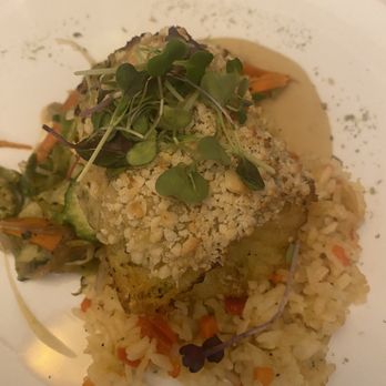 Ott's Good Earth Garden - Macadamia crusted Cod dish - Seafood Near Me - West Creek, New Jersey Ott's Good Earth Garden - Macadamia crusted Cod dish - Seafood Near Me - West Creek, New Jersey