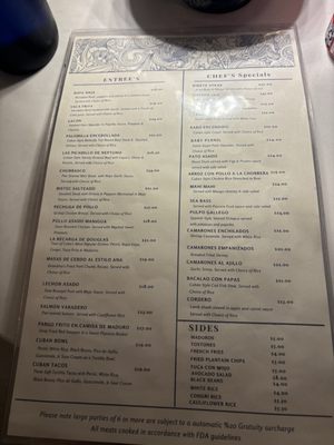 Menu photo 1 The Cuban Around The Corner Bergenfield, NJ
