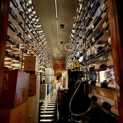 Fire & Oak - Wine Bottle room