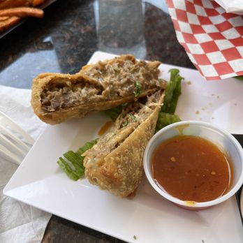 Aunt E’s Southern Cuisine - Steak & cheese egg rolls - Chicken Wings Near Me - Greensboro, North Carolina Aunt E’s Southern Cuisine - Steak & cheese egg rolls - Chicken Wings Near Me - Greensboro, North Carolina