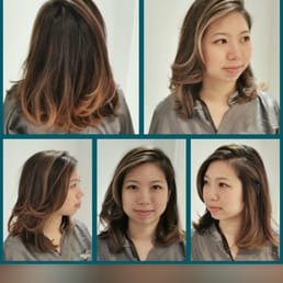 Ashy, rose gold balayage for the summer