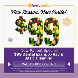 Family Smiles of Greenville - A deal that's in full bloom  Your $99 Exam, X-rays & Basic Cleaning are just a click away--book today!