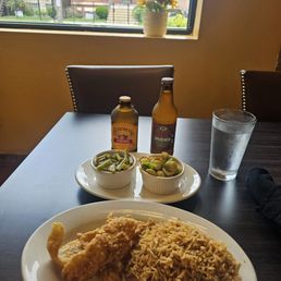 Whiting, rice, and veggies. Whiting, rice, and veggies.