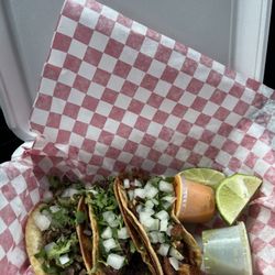 Valentina's Kitchen - Tacos: asada, pastor, and lengua with flour tortillas