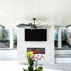 Factory Direct Patio Covers - Reversed picture of a Maxxwood Big beam modern installation in Lake Forest