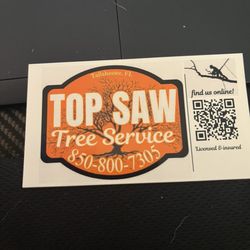 Top Saw Tree Service - Contact info for services.