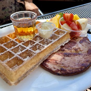 The Belgian Cafe - Traveler's Specials (waffle with Ham +$1) - Breakfast & Brunch Near Me - Solvang, California The Belgian Cafe - Traveler's Specials (waffle with Ham +$1) - Breakfast & Brunch Near Me - Solvang, California