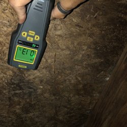NNT Enviro Tech - Checking for moisture after drying a wet crawl space