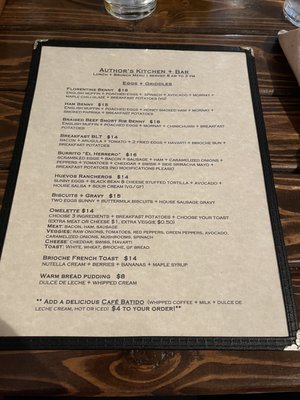 Menu photo 2 Author's Kitchen + Bar Appleton, WI