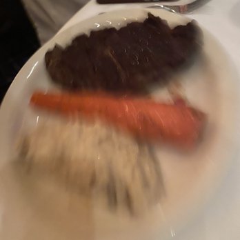 Bob's Steak & Chop House - Oklahoma City - Blurry ribeye photo  the carrot though - Steakhouses Near Me - Oklahoma City, Oklahoma
