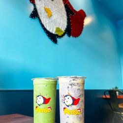 Pengo Drink Station - Matcha Milkshake and Taro Brulle