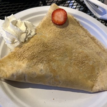 Cafe Water Street - Butter brown sugared crepe with strawberries - Creperies Near Me - Warren, Rhode Island Cafe Water Street - Butter brown sugared crepe with strawberries - Creperies Near Me - Warren, Rhode Island