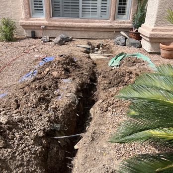 Hydro Plumbing - Trenching that was needed to fix all the pipes - Plumbing Near Me - Las Vegas, Nevada Hydro Plumbing - Trenching that was needed to fix all the pipes - Plumbing Near Me - Las Vegas, Nevada
