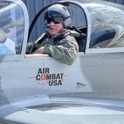 Air Combat USA - John flew with owner Mike for his 79th birthday.  A fabulous experience.  If you are looking for a great gift for a loved one.