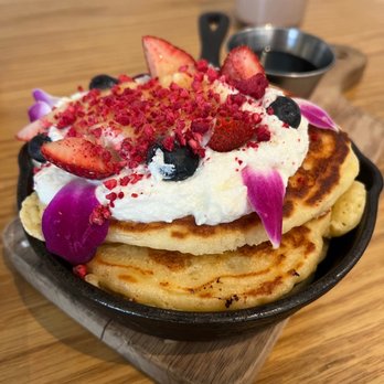 Bluestone Lane - Lemon Ricotta Pancakes ($15.25) - Coffee & Tea Near Me - Orange, California
