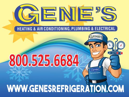 Gene's Refrigeration, Heating & Air Conditioning Logo