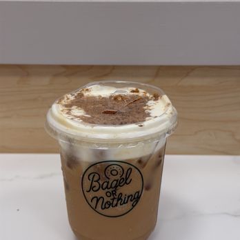 Bagel Or Nothing - Iced Banana Biscoff Latte - Bagels Near Me - Westampton, New Jersey