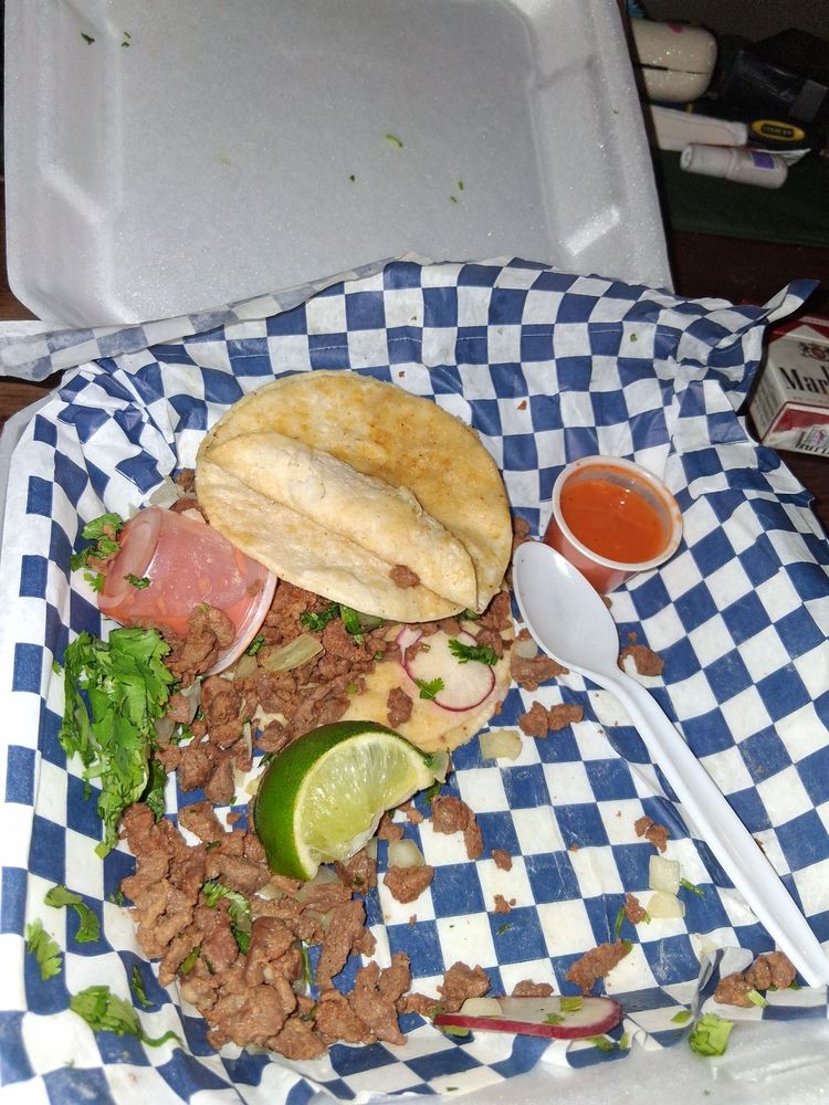 Food from Tacos Al Buen Pastor