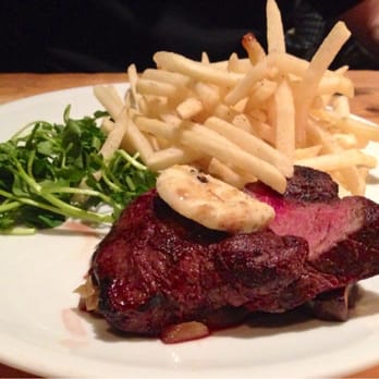 Ward 8 - Steak frites with fries and arugula salad - very delicious but small portion. - Cocktail Bars Near Me - Boston, Massachusetts Ward 8 - Steak frites with fries and arugula salad - very delicious but small portion. - Cocktail Bars Near Me - Boston, Massachusetts