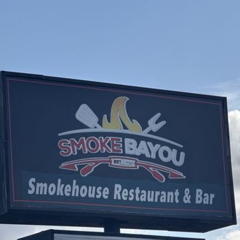 Smoke Bayou - Street sign - Barbeque Near Me - Baton Rouge, Louisiana