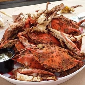 Phillips Seafood - Awesome Blue Maryland Crab platter! More filling than it seems - doesn't even need butter! - Seafood Near Me - Baltimore, Maryland Phillips Seafood - Awesome Blue Maryland Crab platter! More filling than it seems - doesn't even need butter! - Seafood Near Me - Baltimore, Maryland