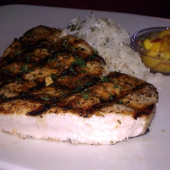 Bonefish Grill - Swordfish with mango salsa. - Seafood Near Me - Johnstown, Colorado Bonefish Grill - Swordfish with mango salsa. - Seafood Near Me - Johnstown, Colorado