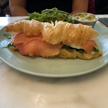 Chaumont - Salmon croissant with a side of Guacamole - Bakeries Near Me - Beverly Hills, California