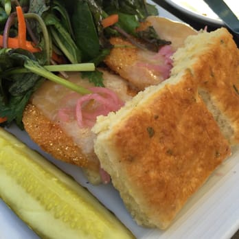 Idletyme - fried green tomato biscuit sandwich - American Near Me - Stowe, Vermont Idletyme - fried green tomato biscuit sandwich - American Near Me - Stowe, Vermont