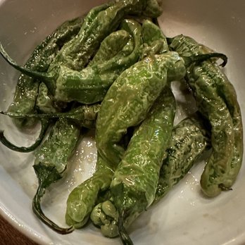 Toro Kitchen + Bar - Pimientos del Padrón / Charred styled shishito peppers - Tapas Bars Near Me - San Antonio, Texas Toro Kitchen + Bar - Pimientos del Padrón / Charred styled shishito peppers - Tapas Bars Near Me - San Antonio, Texas