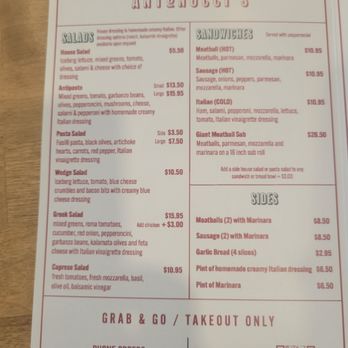 Antonucci’s Authentic Italian - Menu 1 - Pizza Near Me - Spring Hill, Tennessee