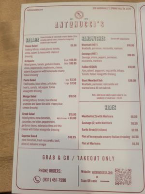 Menu photo 3 Antonucci’s Authentic Italian Spring Hill, TN