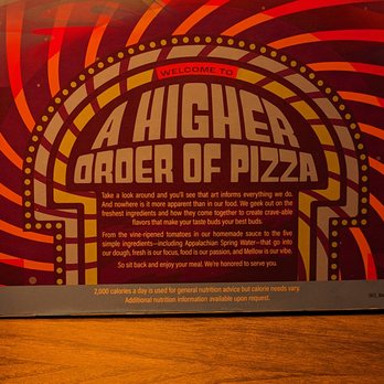 Mellow Mushroom Birmingham - a sign for a higher order of pizza - Pizza Near Me - Birmingham, Alabama Mellow Mushroom Birmingham - a sign for a higher order of pizza - Pizza Near Me - Birmingham, Alabama