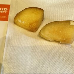 Saladworks - Those are supposed to be apples.  Squishy, brown, gross, sad little apples.