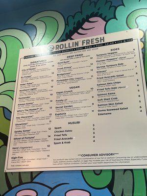 Menu photo 2 Rollin' Fresh Portland, OR