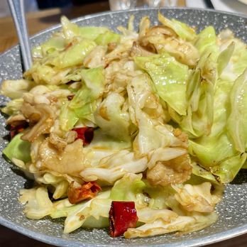 Ping's Bistro - Shredded cabbage w/sliced pork in flaming pot - Chinese Near Me - Fremont, California Ping's Bistro - Shredded cabbage w/sliced pork in flaming pot - Chinese Near Me - Fremont, California
