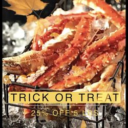 iKingCrab - Halloween weekend special! Buy 5 lbs or more for 25% off!
