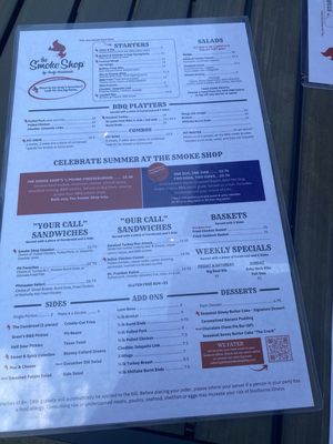 Menu photo 1 The Smoke Shop BBQ Chelmsford, MA Menu photo 1 The Smoke Shop BBQ Chelmsford, MA