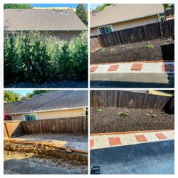 Amaya Garden Service - before and after