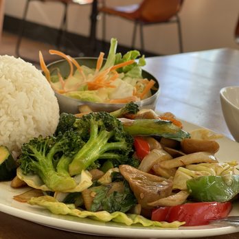 S T Noodle Bar - Perfect vegetable dish for the Plant Based lovers! Veggie KraPow! - Thai Near Me - Long Beach, California